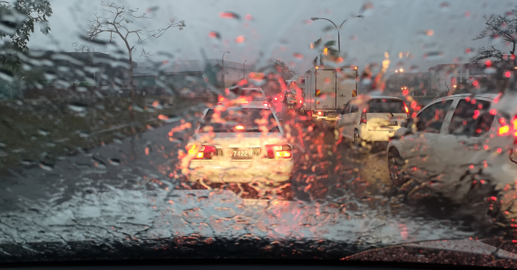 Rainy Weather, Safety, and Hazard Lights