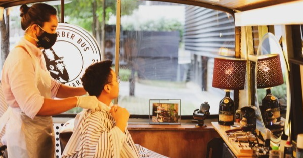 The Barbershop Inside A Working Minibus